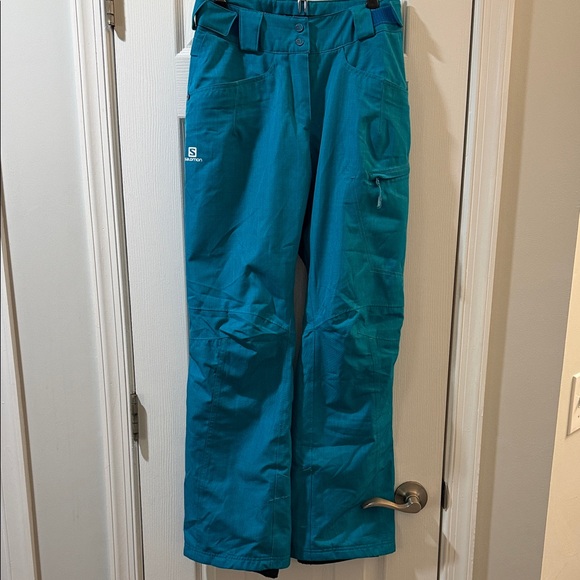 Salomon Pants - Salomon Turquoise Ski Pants